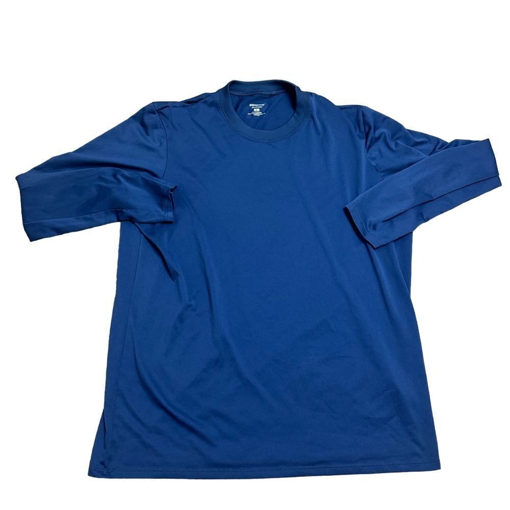 Patagonia Capilene Mens Large Blue Base Layer Long Sleeve Shirt Made In‎ USA